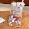 Butterfly Pattern Clear Case For Samsung Galaxy S24 S22 S23 Ultra S21 FE A35 A53 A54 A55 A15 Plating Lens Frame Soft Phone Cover
