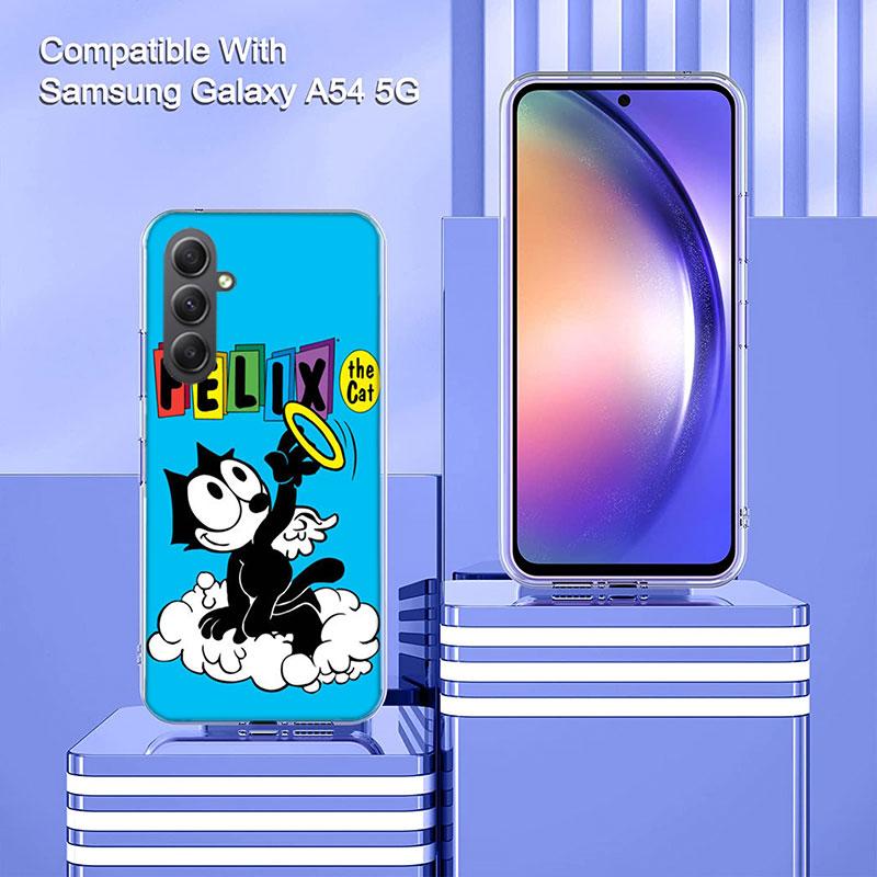 Забавный чехол для телефона F-Felix the Cats для Samsung A17 A37 A57 A07 A16 A26 A36 A56 A06 A02S A12 A22 A32 A52S A04S A14 A24 A34 A54 A03