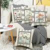 Thanksgiving Pillow New Pumpkin Farm Car Maple Leaf Gray Festival Party Decoration Sofa Pillow Cover