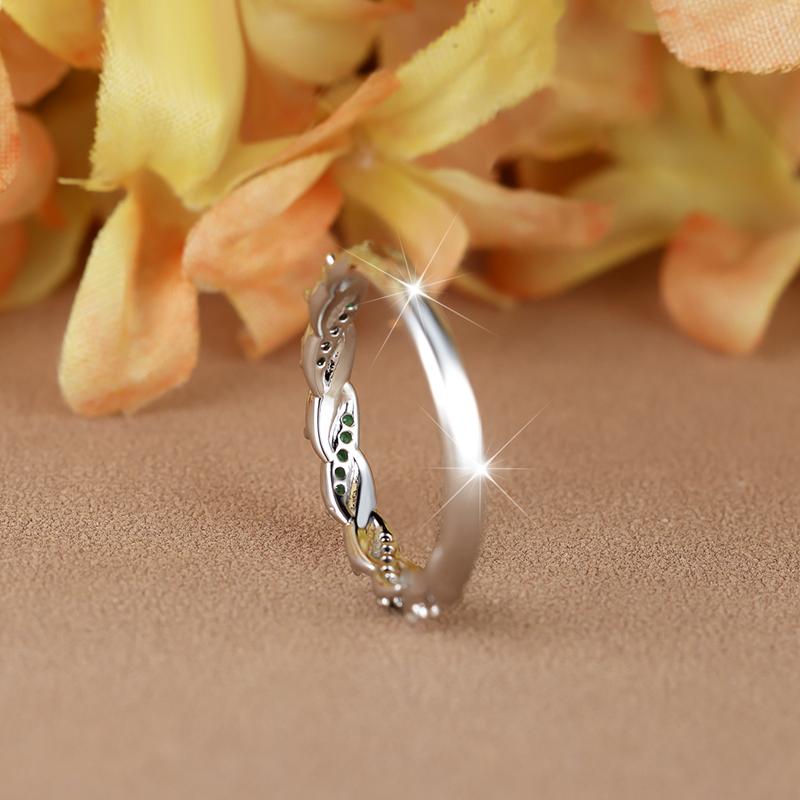 Минималистичные маленькие зеленые кольца со скрещенными камнями для женщин, серебряные тонкие обручальные кольца, повседневные вечерние украшения на палец