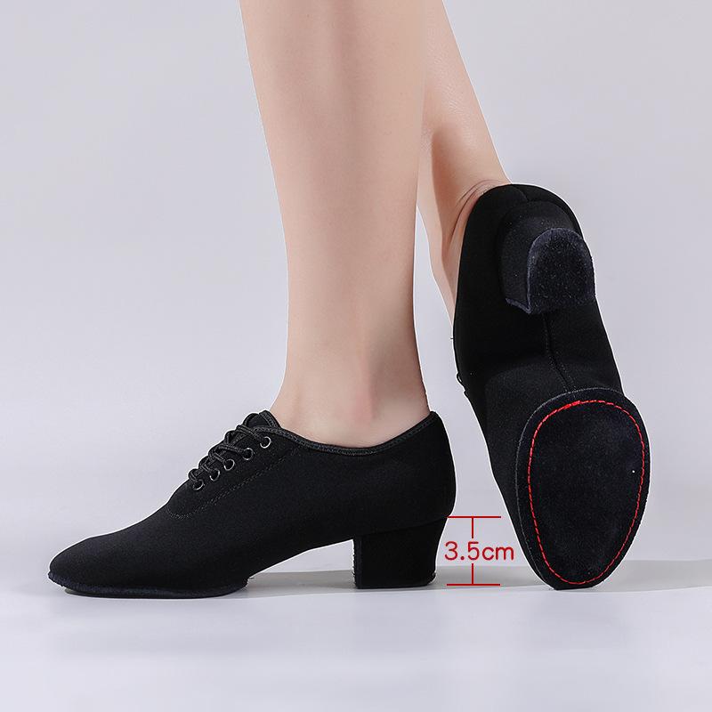 Женская профессиональная обувь для бальных танцев Мягкая подошва Обувь для квадратных танцев Удобная тренировочная обувь для танцев для взрослых