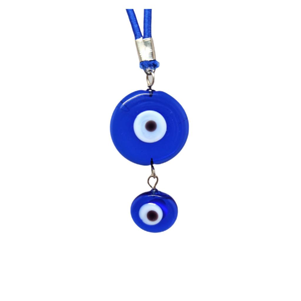 Автомобильный орнамент, двухсторонний импортный стеклянный шарик от сглаза, украшение для зеркала заднего вида автомобиля ручной работы