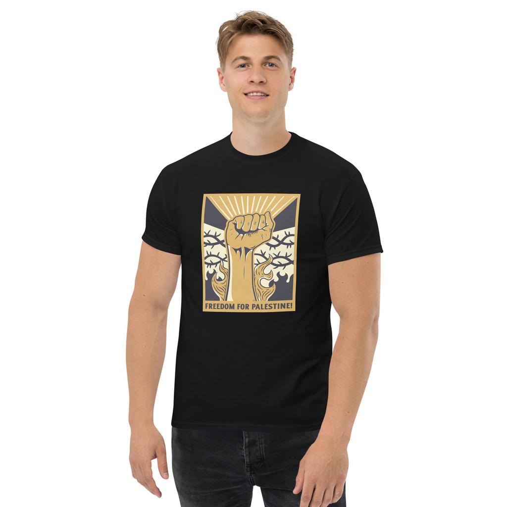 Unisex Cotton T-shirt Freedom for Palestine Men's classic tee