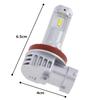 Лампа головного и противотуманного света Nichisei Kogyo Polarg LED, 2800 лм, 6500K, H8/H11/H16, 12В, 1 шт., JM502/P2208W, только для отечественных легковых автомобилей, проверка технического состояния автомобиля