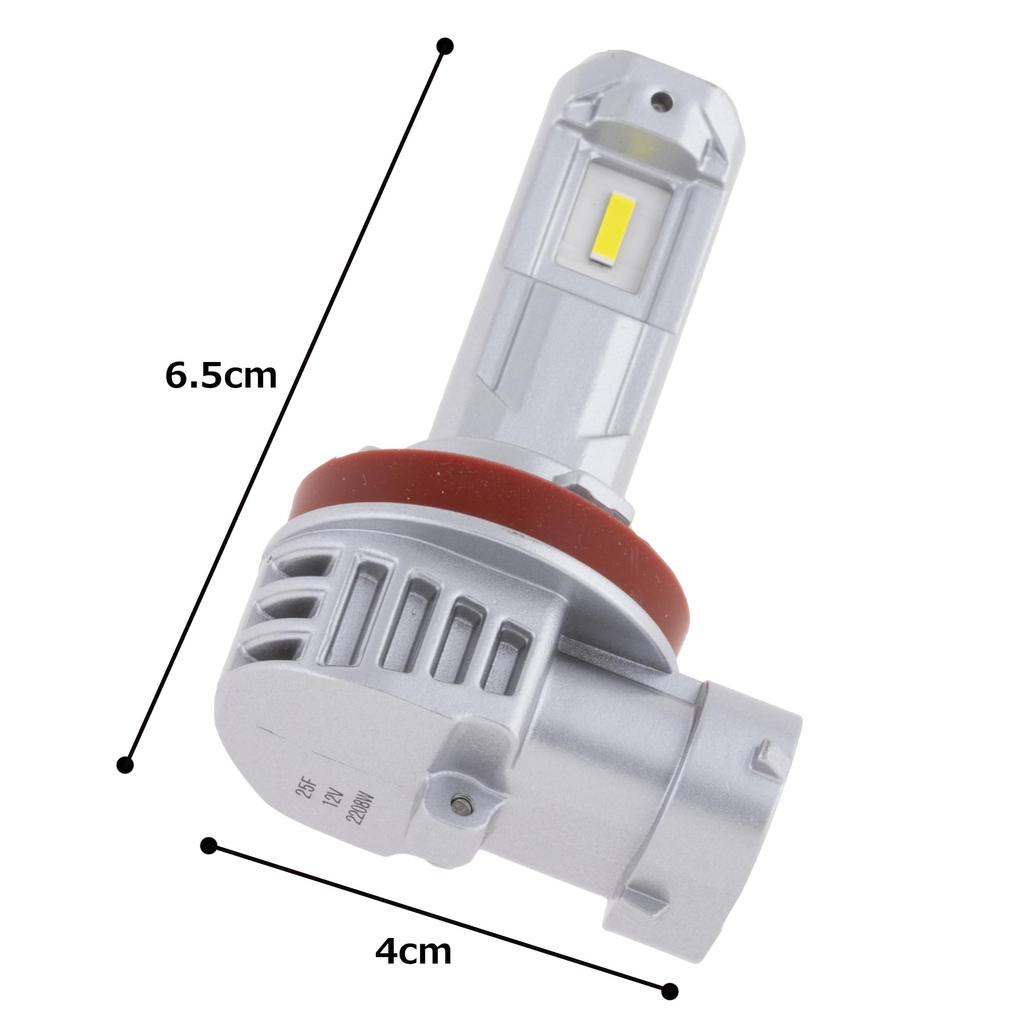 Лампа головного и противотуманного света Nichisei Kogyo Polarg LED, 2800 лм, 6500K, H8/H11/H16, 12В, 1 шт., JM502/P2208W, только для отечественных легковых автомобилей, проверка технического состояния автомобиля