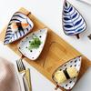Creative Leaf Shaped Seasoning Bowl Ceramic Multi-purpose Small Plates Appetizers Snack Dish Kitchen Sauce Sushi Cake Tray