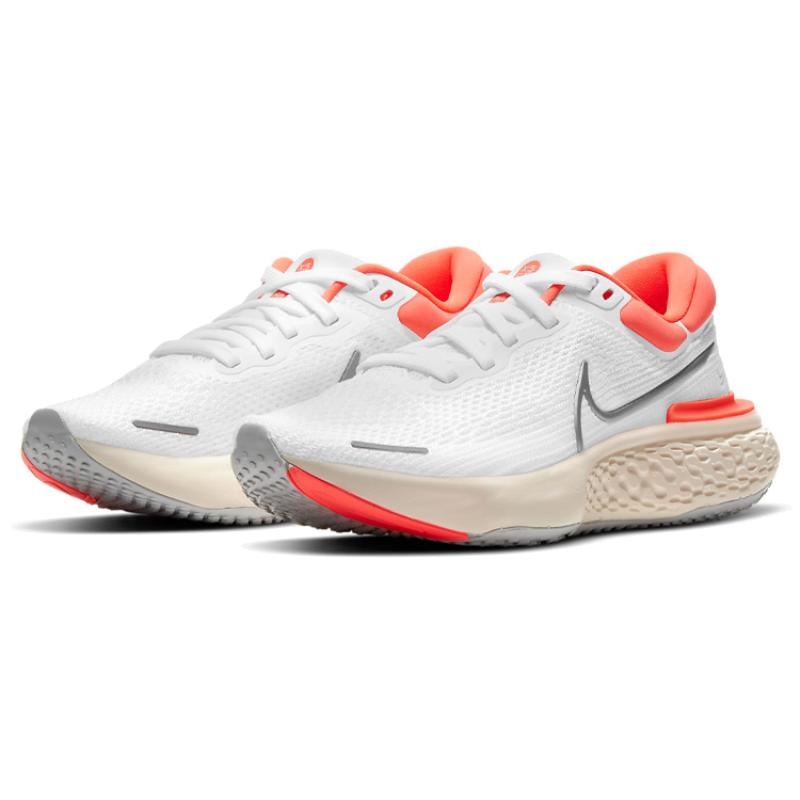 Nike Женские кроссовки ZoomX Invincible Run Flyknit Белый Яркий Манго повседневные CT2229-100
