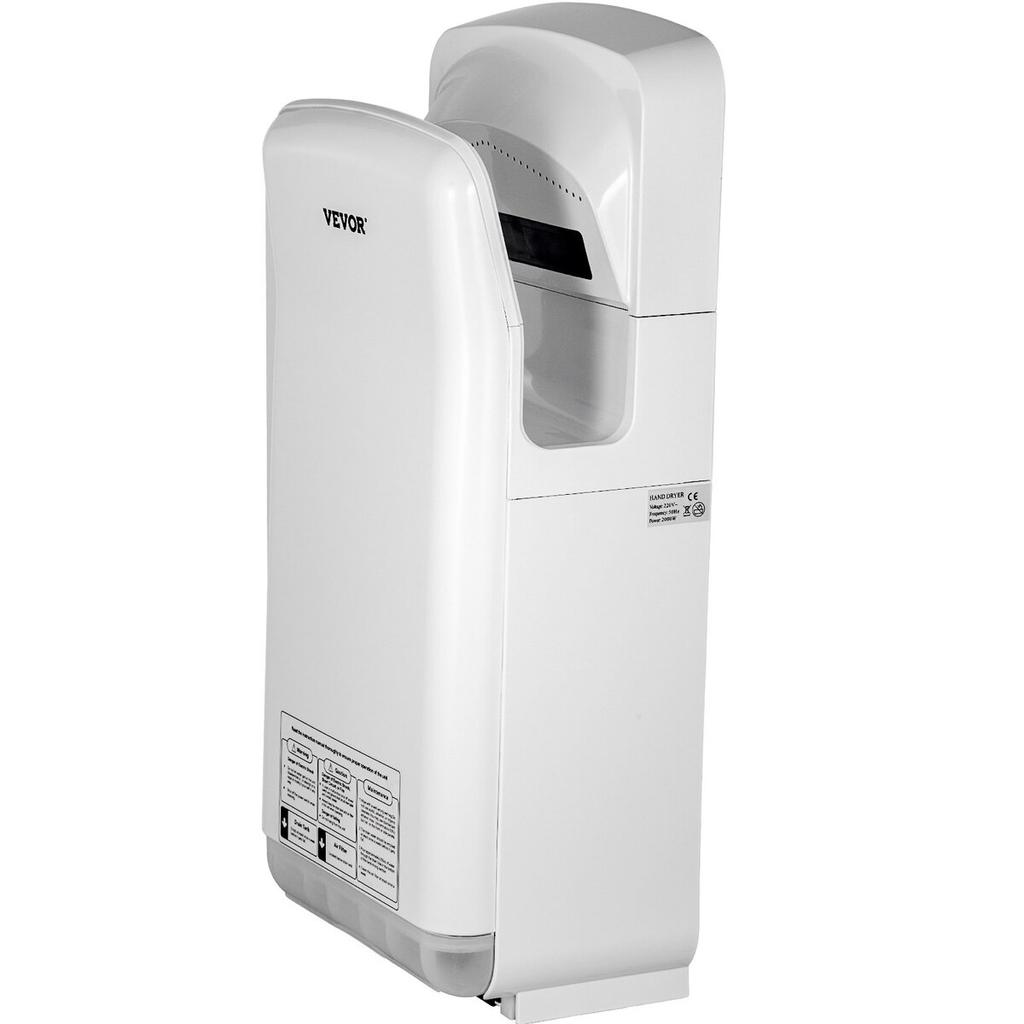 Jet Hand Dryer, Premium Electric Commercial Blade Hand Dryer, ABS Air Dryer Hand with HEPA Filtration Wall Mount Hand Dryer, 2000W 220V Vertical Hand