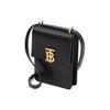 Burberry Robin TB Logo Leather Adjustable Shoulder Bag Women Shoulder Bag Black 80330421