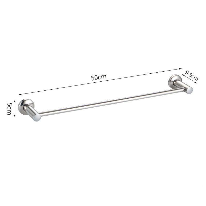 Wall Mounted Towel Rack Shelf Stainless Steel Stainless Steel Double Towel Bar Brushed Bathroom Towel Holder Accessories