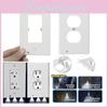 Wall Outlet Cover Socket Plate Sensor Led Night Light Coverplate Tools Plug