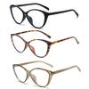 3PCS Korean Anti Radiation Cat Eye Eyeglasses for Women Men Computer Optical Glasses