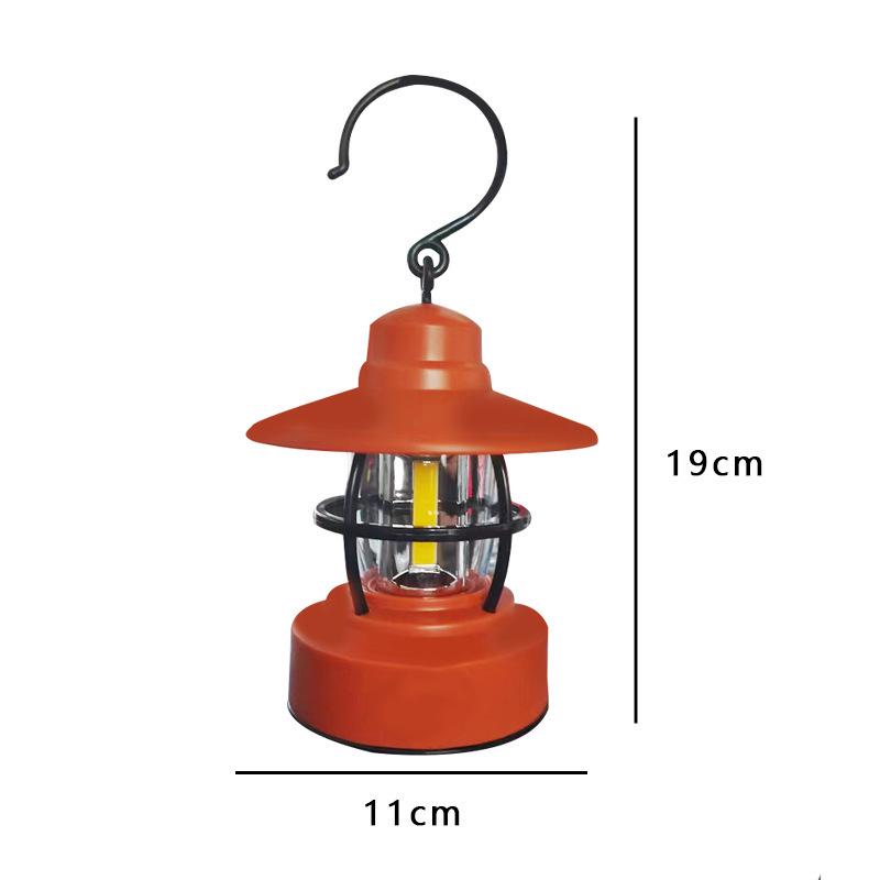 Retro Outdoor Camping Lantern - Emergency, Work, and Handheld Light for Hiking and Outdoor Use