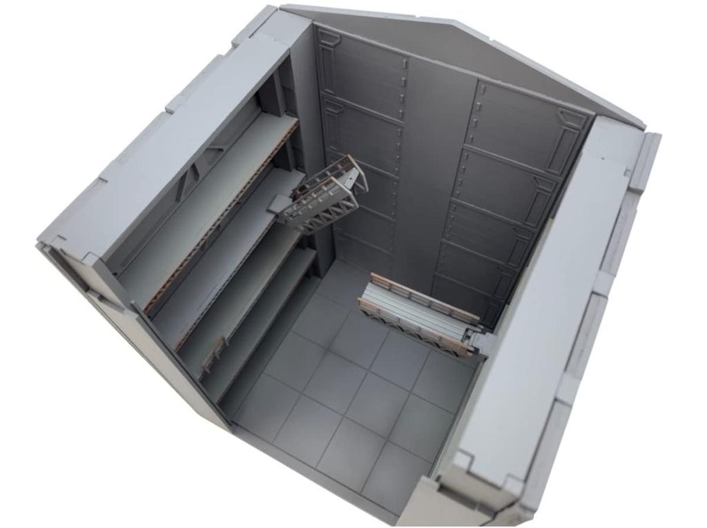 Tomytec 1/144 DioColle Combat Series DCM21 Hangar Pre-painted Plastic Model 322665