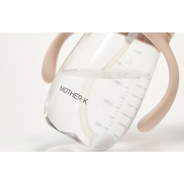 Соломенная чашка Mother K Infant Hug Weight Weight, 300 мл, 1 шт., розово-бежевый