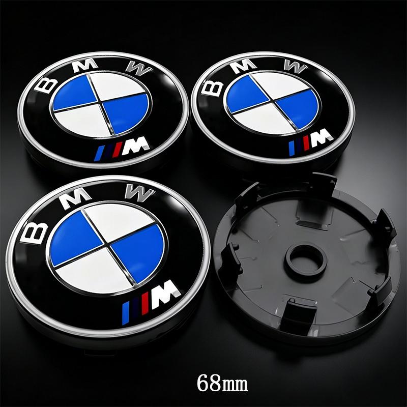 BBIO8 4Pcs 68/56mm Wheel Center Cover Car Hood Front Rear Trunk Emblem Badge For BMW E46 E39 E53 E65 E66 E90 G26 X3 X4 X5 G30/G31/G38