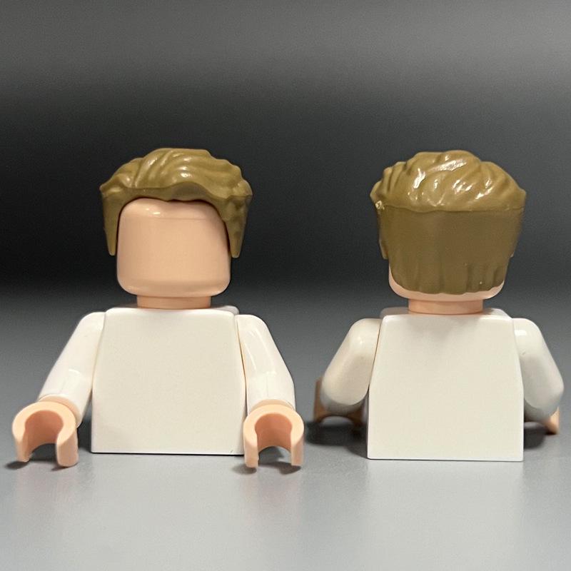 Совместимые с Lego Мальчиковые Мелкодетальные Волосы Строительные Блоки Детали MOC DIY Сборка Игрушечные Аксессуары