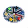Круглый набор для игры в летающие шашки, семейный, на 6 игроков, набор игры Лудо, портативный, круглый, для детей, вечеринок,