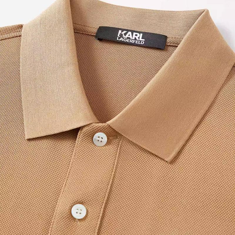 KARL LAGERFELD Polo Shirt Men's Khaki M22O2003771