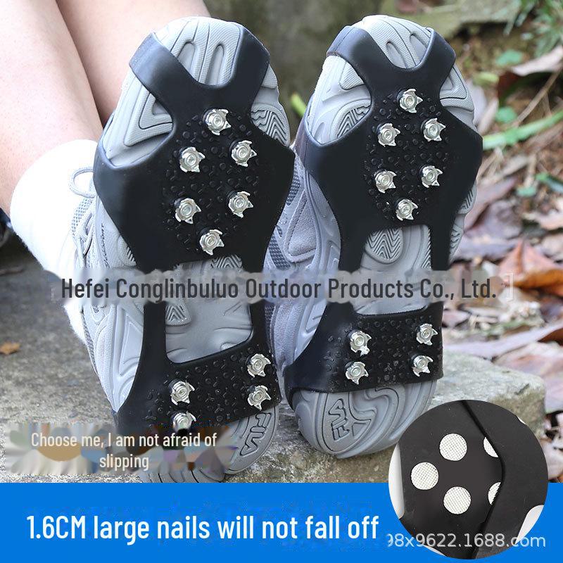 Кошки для бега по льду с 10 зубьями, противоскользящие, для обуви - Альпинизм и катание на лыжах на открытом воздухе
