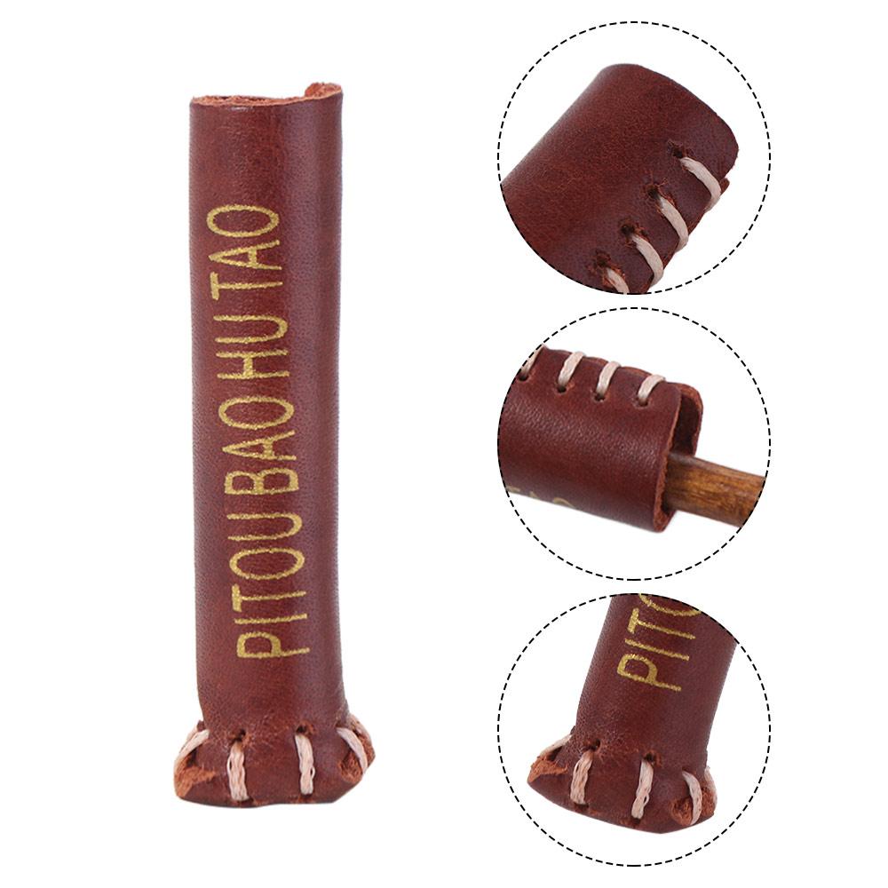 Dustproof Snooker Cue Protective Leather Billiard Tip Protector Cue Head Cover Sports Supplies