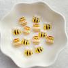 Cute Cartoon Bee Nail Art Accessories, DIY Nail Art Hand Drawn Flat Back / Scrapbook / Jewelry Making Decorations Accessories.