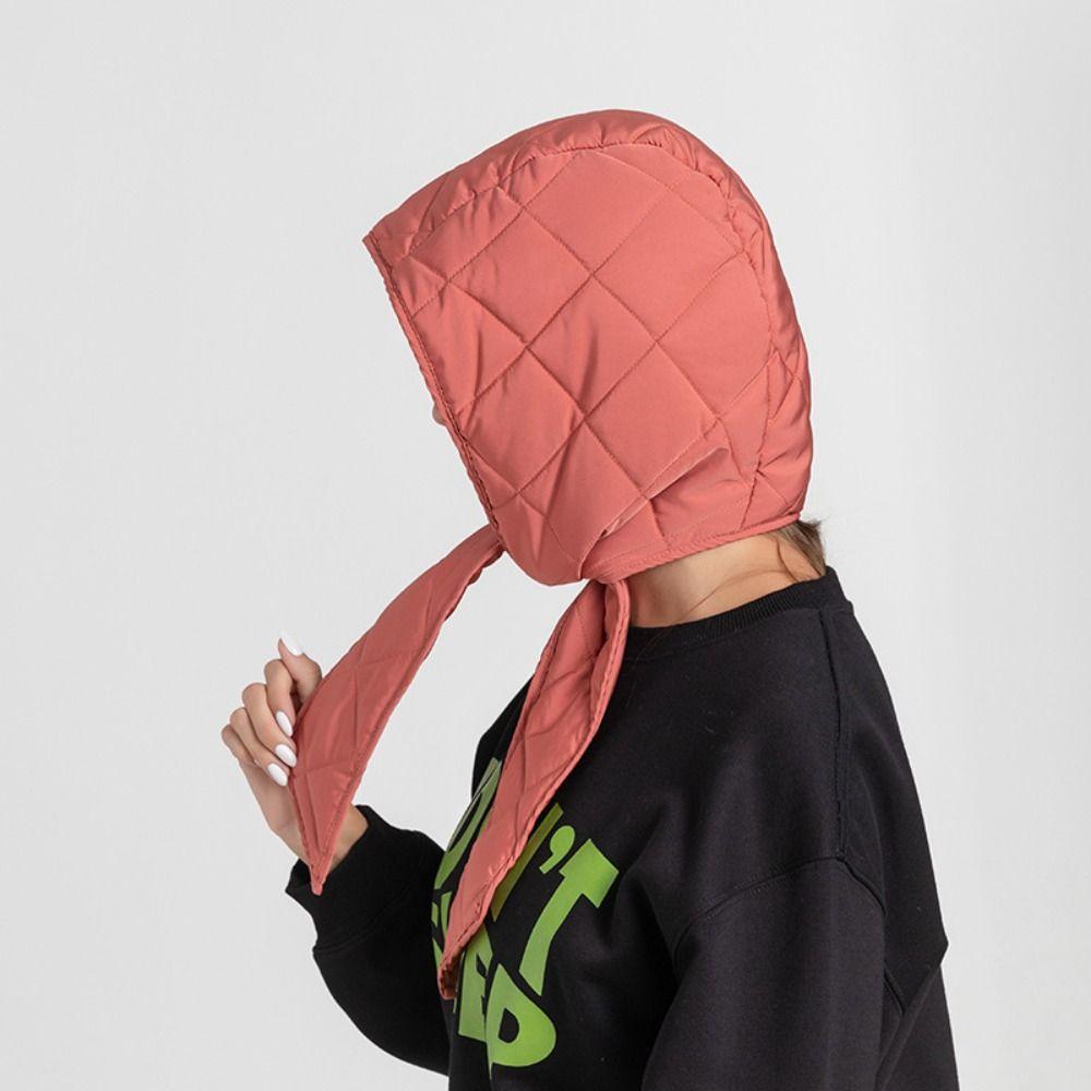 Lightweight Beanies Hats Quilted Windproof Scarf Hat Fashion Pullover Cold Hats