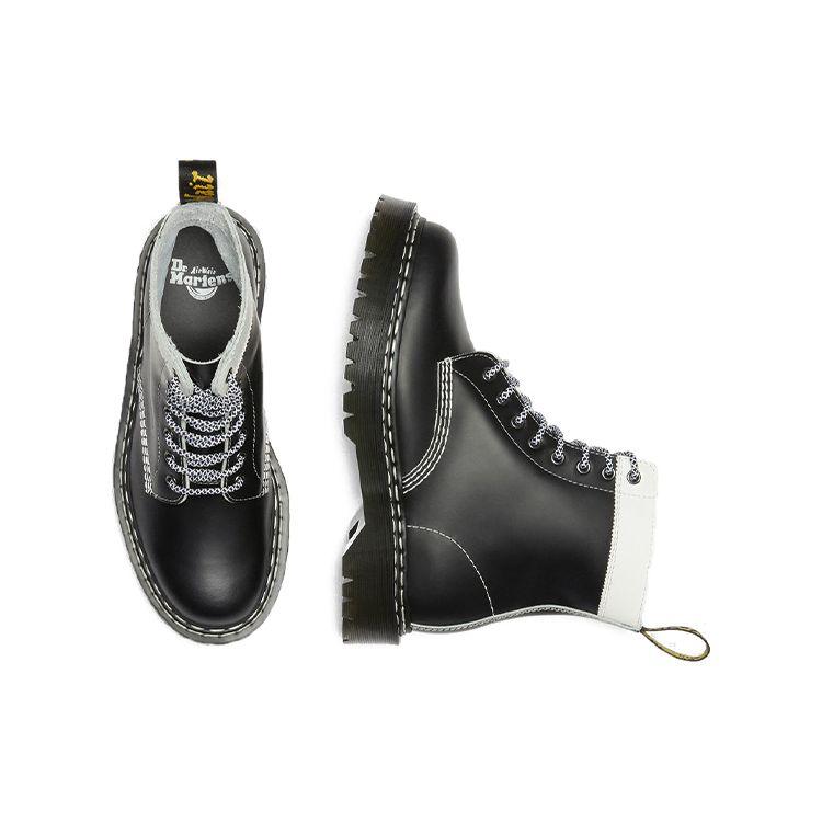 Dr. Martens 1460 Кожаные Блестящие Ботильоны на Шнуровке Унисекс Черные 27336009