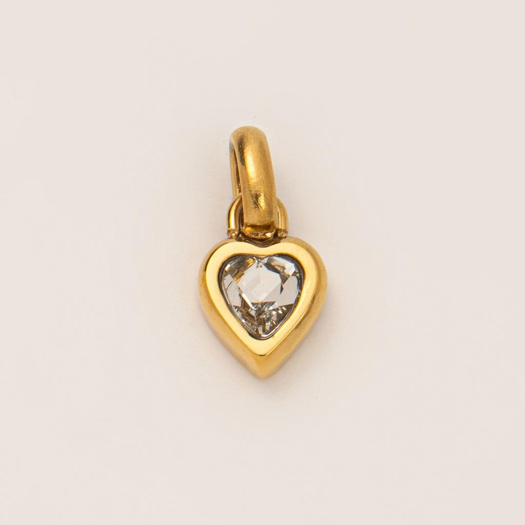 Titanium Steel Love Twelve Birthstone Diy Pendant Pendant Letter Name Family Gift Peach Heart Accessories Pendant