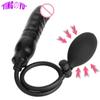 Inflatable Butt Plug Anal Dilator Vagina Massager Ass Expandable Sex Toys for Men Women Couples Adult Supplies Erotic