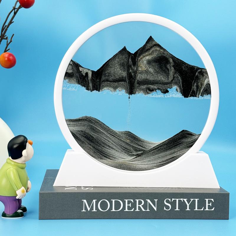 3D Кинетическая картина «Песочные часы»: Креативные песочные часы для декора гостиной