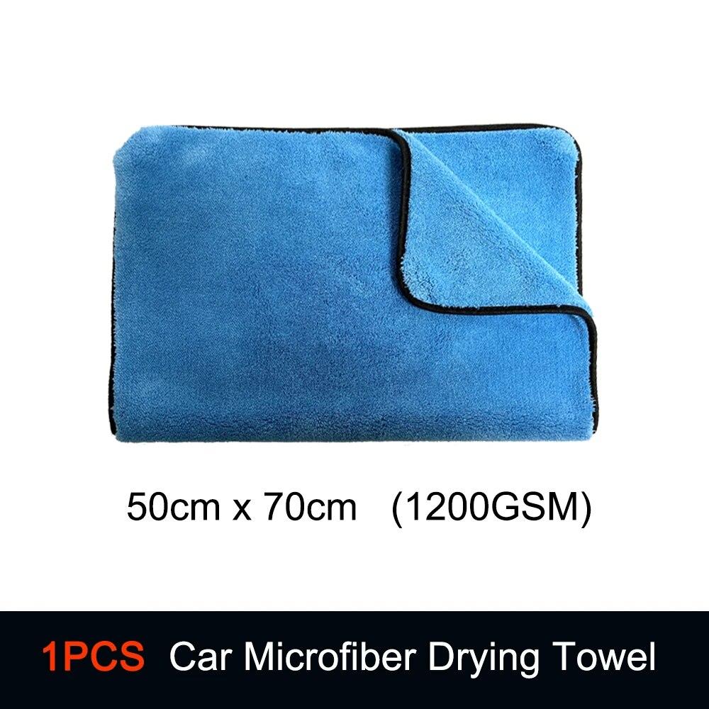 DetailingKing 1300GSM полотенце для сушки из микрофибры, профессиональные супер мягкие салфетки для мытья автомобиля, полотенца для детализации автомобиля