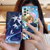 HSR Yanqing Матовый ТПУ Чехол для Мобильного Телефона для Samsung Galaxy M55 54 42 35 34 33 32 23 22 15 14 13 12 F55 5G Цветной Чехол