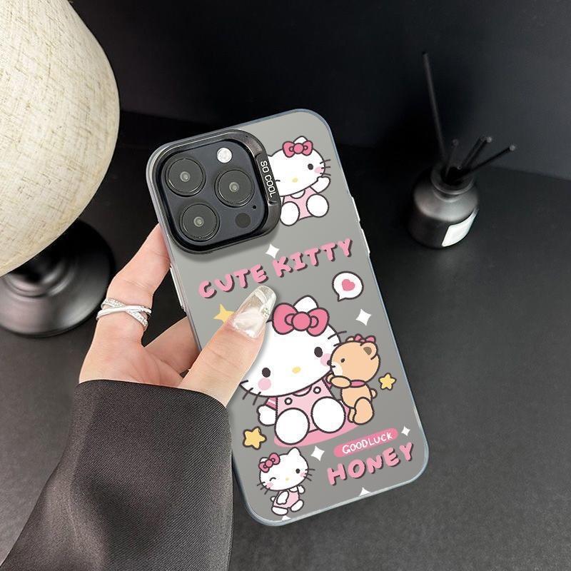 Взрывозащищенный чехол TEMU/Xiyin/TikTok Sanlio TK кот Hello Kitty для мобильного телефона Apple 16