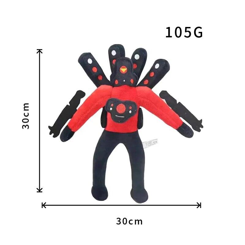 1/6/12 шт. Skibidi туалет плюшевая игрушка Титан ТВ человек босс туалет мультяшные куклы мягкая кукла Рождественский подарок на день рождения для детей
