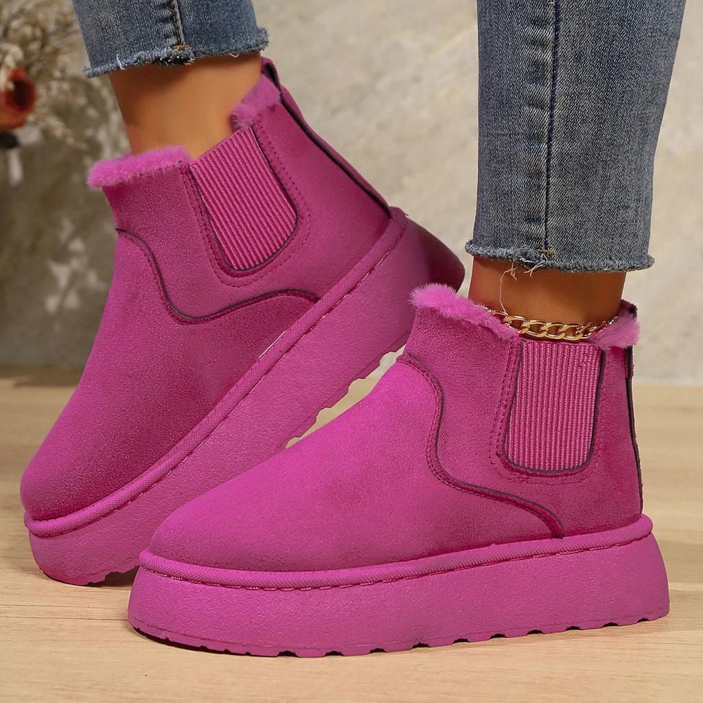 Luxury Snow Boots Women's Low Shoes Flat Heel Booties Ladies Winter Footwear Boots Women Thickening Plus Velvet Warm Boots