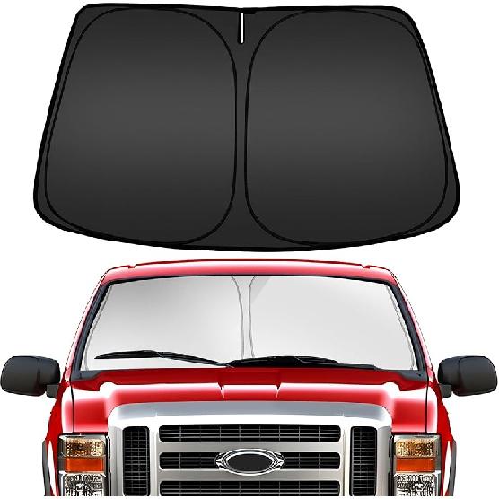 ARISMOTOR Солнцезащитный козырек на лобовое стекло для GMC Sierra 1500 2500 3500 (SLT AT4 Denali) -2025 2026, Подходит для складного переднего оконного солнцезащитного козырька, Защитный козырек,