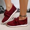 2024 Hot Selling Women's Lace Up Vulcanized Shoes Fashionable Large Size Women's Casual Shoes New Round Toe Mesh Sneakers