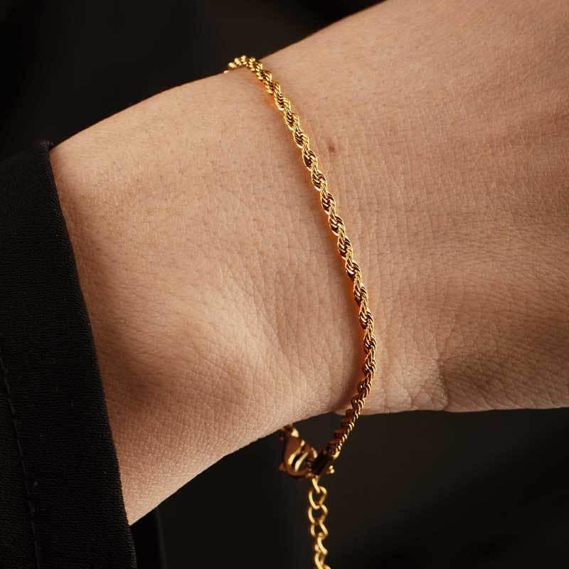 Невыцветающая веревочная цепочка из нержавеющей стали 316L для мужчин и унисекс, стиль хип-хоп