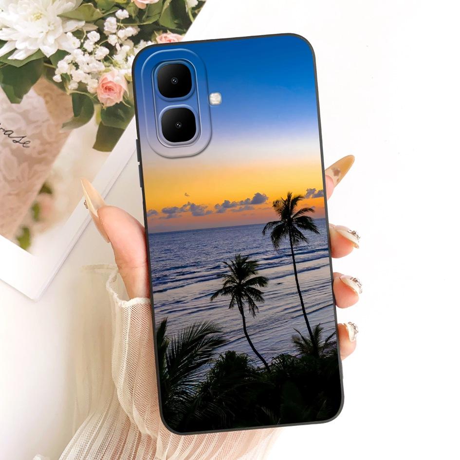 Чехол для телефона Infinix Smart 10 X6725 Чехол Милый Кот Сова Ромашка Рисунок Мягкий Силикон Задняя Крышка Для Infinix Smart10 Чехол