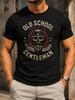 Old School Born To Ride Bearded Biker With And Gear Graphic With Vivid Centered Artwork And A Unisex All TShirt