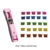 Transparent Clip Pusher Paper Binder Clip Install Disassemble Tool for Staff Test Paper Fixing Clip Stapler Office Accessories