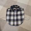 Plaid Women Shirt False Collars White  Removable Lapel Collars For Women Fake Collar Women Detachable Collars Nep Kraagie