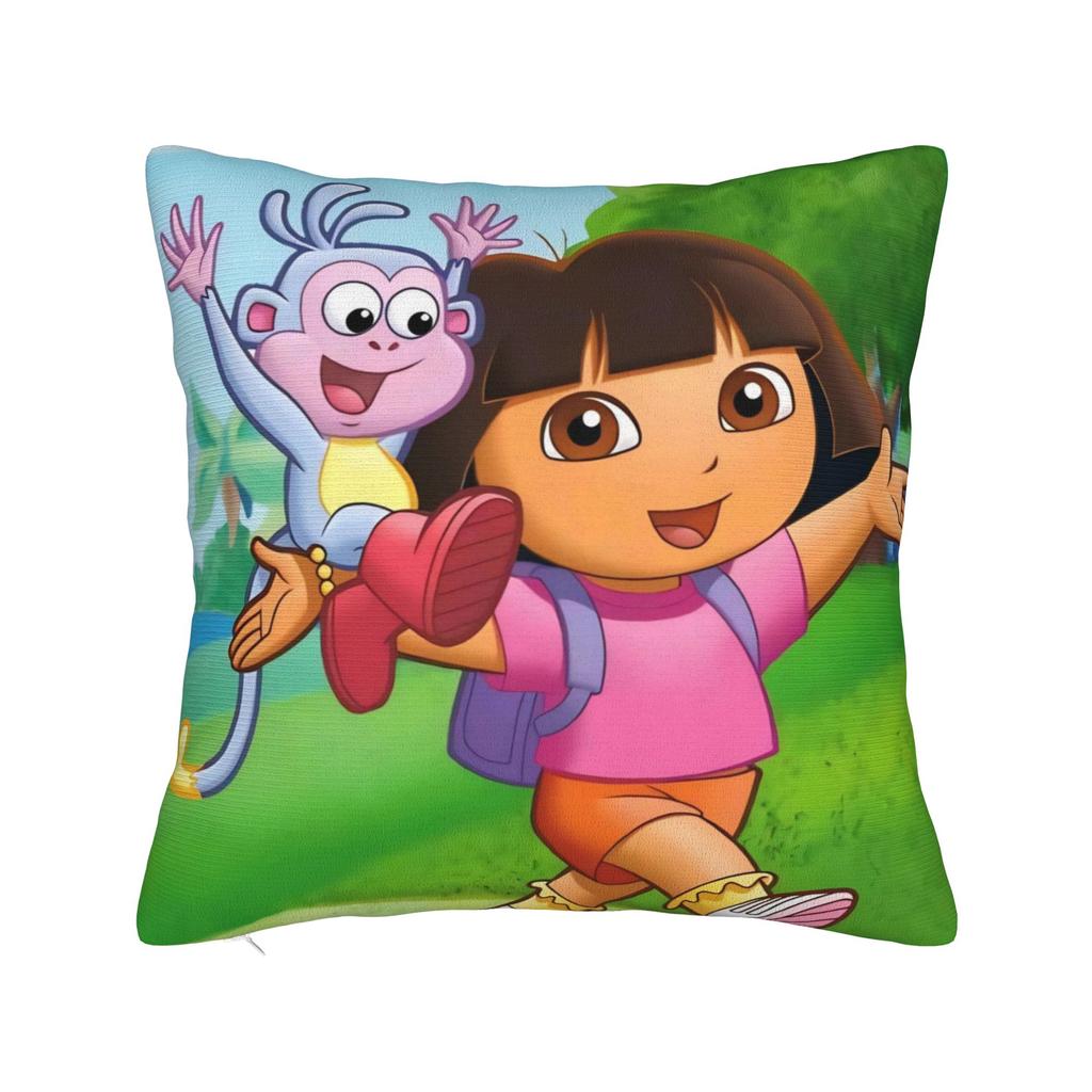 D-Doras The Explorers Pillowcases Merchandise Printed Cushion Cover Decorations Throw Pillow Case Cover Home Multiple Sizes