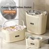 1Pcs Plastic Dirty Clothes Basket Partition Bathroom Laundry Bucket Durable Laundry Storage Basket