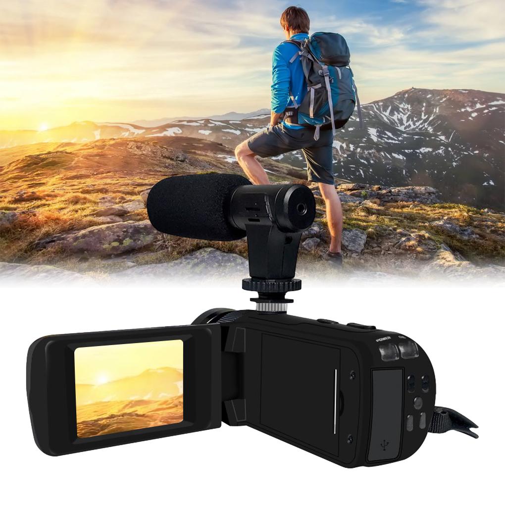 WUUISDNX Compact And Lightweight 1080P Digital Video Camera Vlogging And On Go Recording High-resolution Image ABS Vlog Camcorder