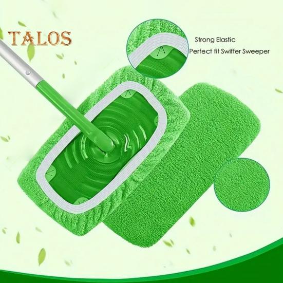 4 шт. Чехол для швабры для маленьких и больших досок с эластичной отделкой для глубокой очистки, многоразовые моющиеся насадки для швабры для Swiffer