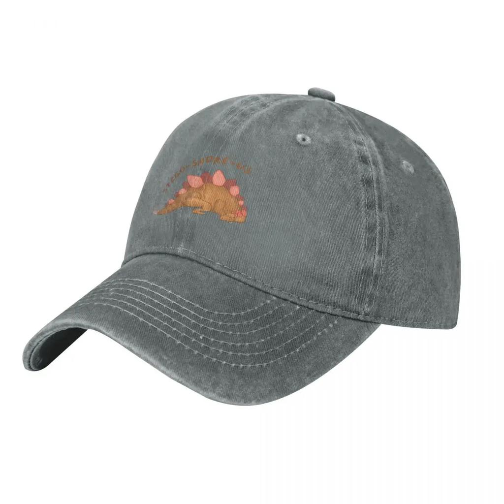 Snoring Dinosaur StegoSnoreus Sleeping Stegosaurus Baseball Cap summer hat black Unisex Caps Womens