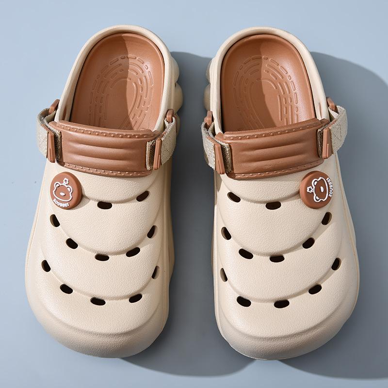 Hole Shoes Men's Summer New Thick-soled Casual Non-slip Outer Wear Beach Bag Head Couple Sandals