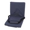 Portable Outdoor Camping Hunting Fishing Single Shoulder Strap Stand Folding Seat Adjustable Cushion Navy Blue